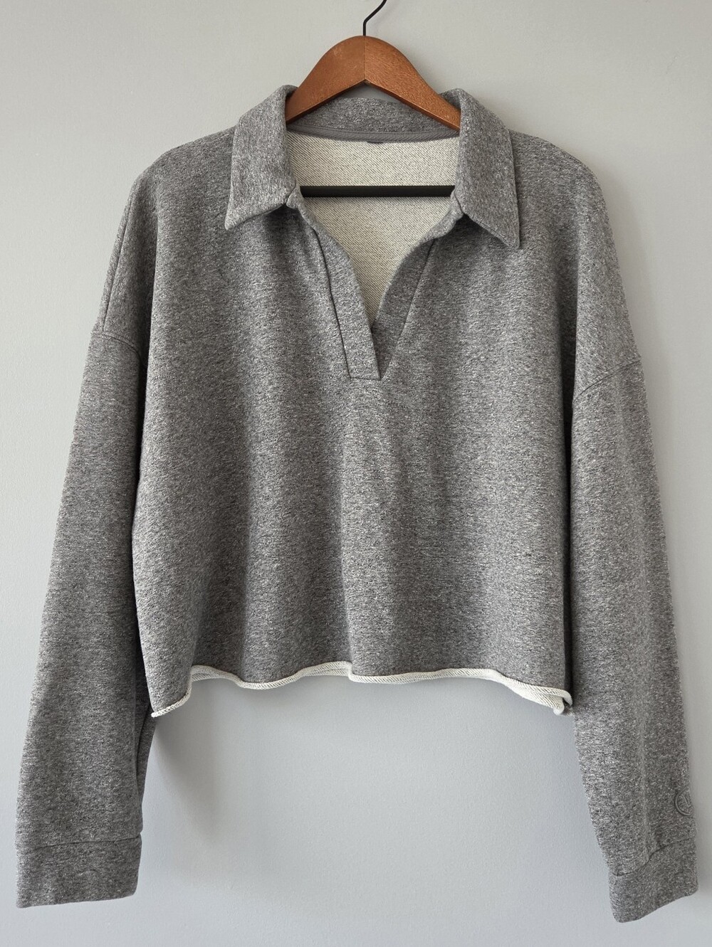 Vuori Women's Sedona Polo Pullover - Large - Heather Grey - VW290